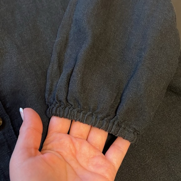 Lilly Pulitzer Bethanne Knee Length Dress, buttondown, black, pockets, size 2 - Picture 12 of 16